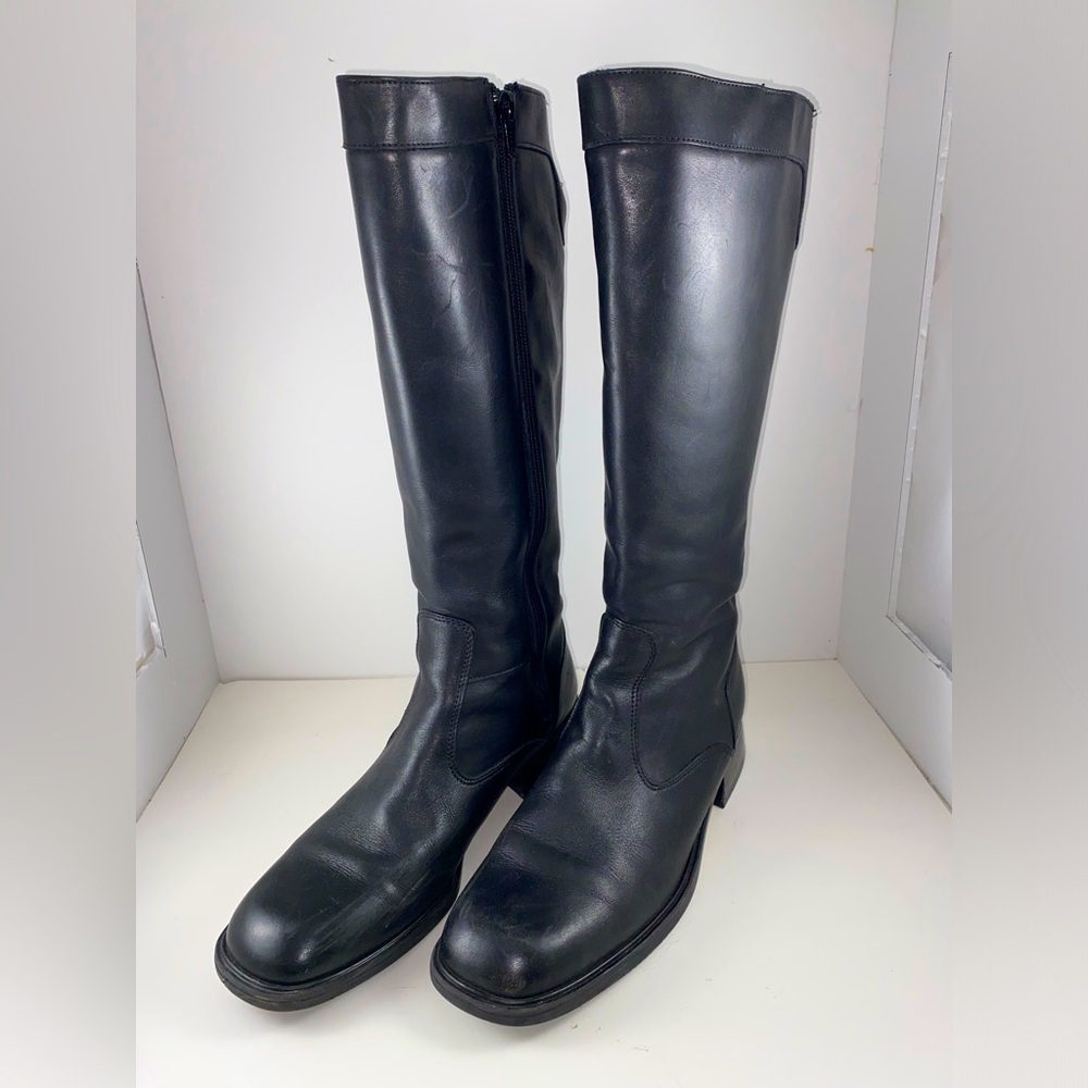 Santana Canada Classic Thermal Lined Side Zip Black Leather Waterproof Boots 9.5